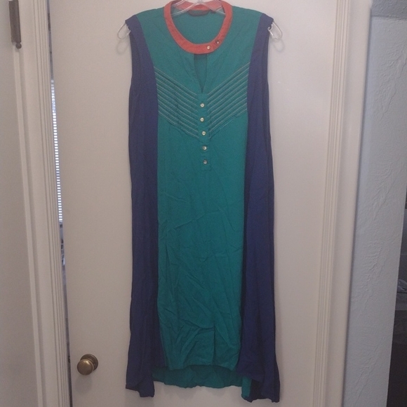 Rangmanch Dresses & Skirts - Rangmanch Striped Sleeveless Maxi Dress (J541)